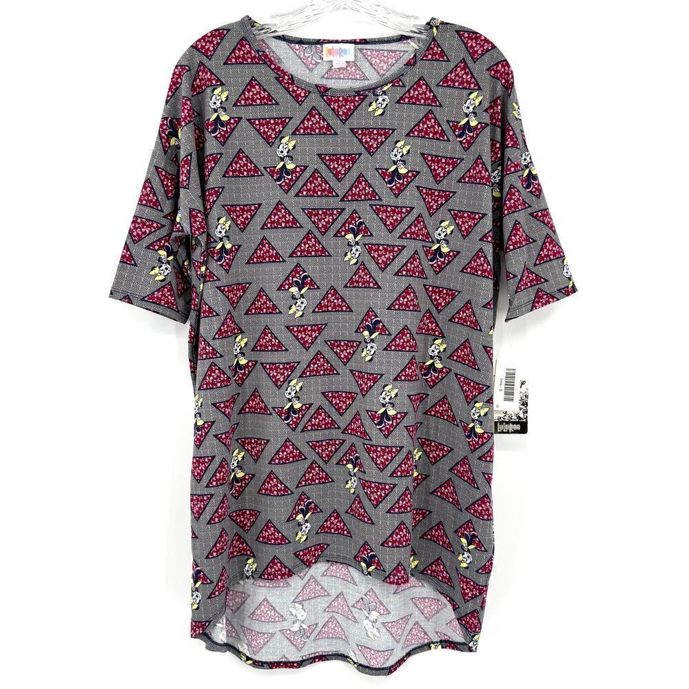 LulaRoe Disney Minnie Mouse Irma Oversize Tunic Style Short Sleeve T-Shirt SMALL